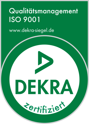 DEKRA Zertifizierungssiegel ISO 9001